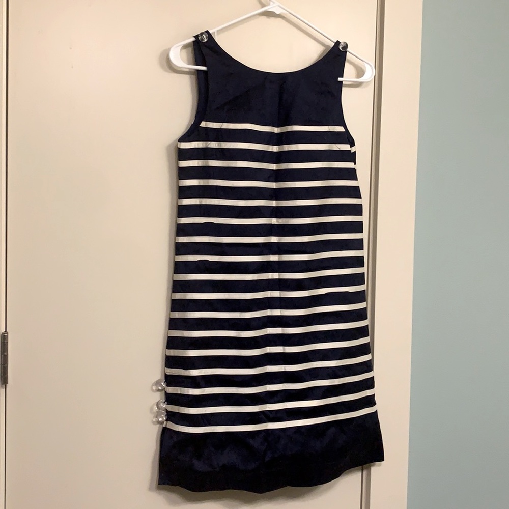 Calypso St. Barth striped silk shift dress